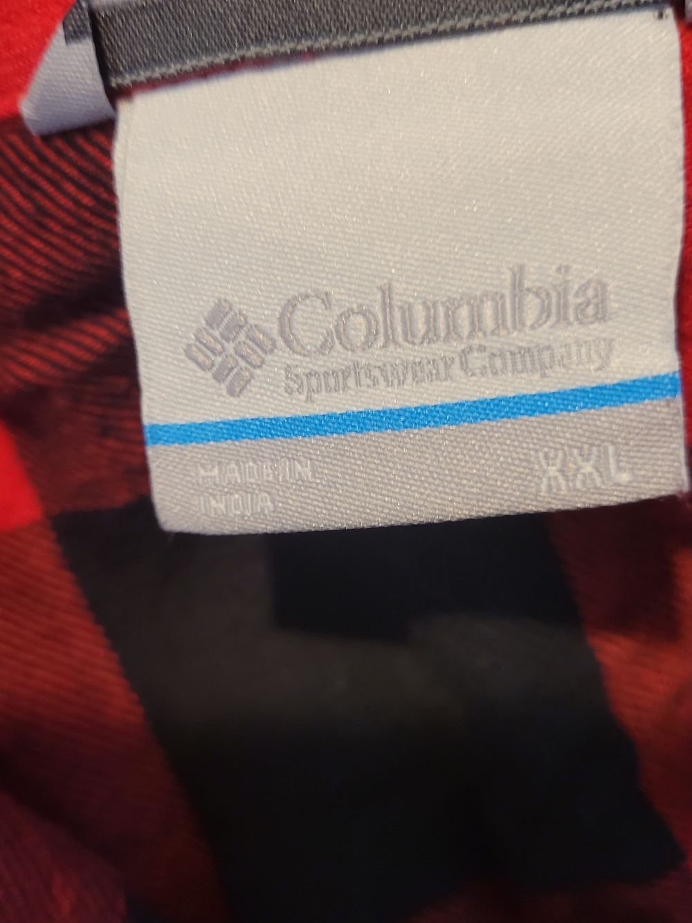 Columbia Women's Red and Black Buffalo Plaid Button-Down Shirt - Picture 9 of 10
